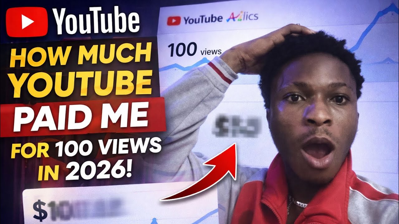 How Much YOUTUBE Pays For 100 Views In 2026 (Honest Pay)