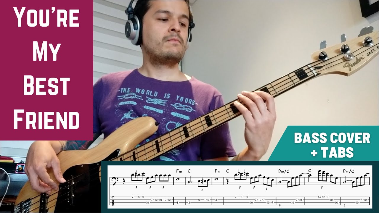Queen - You're My Best Friend (Bass Cover + TAB)