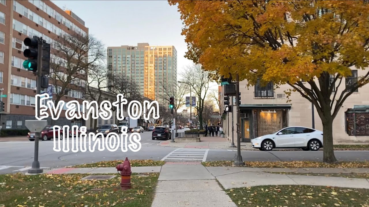 Evanston Illinois/Chicago Suburb: An Autumn Walk Nov. 2023