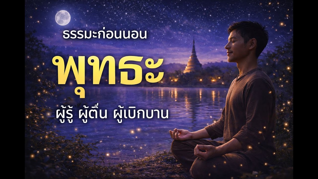 ธรรมะก่อนนอน พุทธะ แปลว่า ผู้รู้ ผู้ตื่น ผู้เบิกบาน