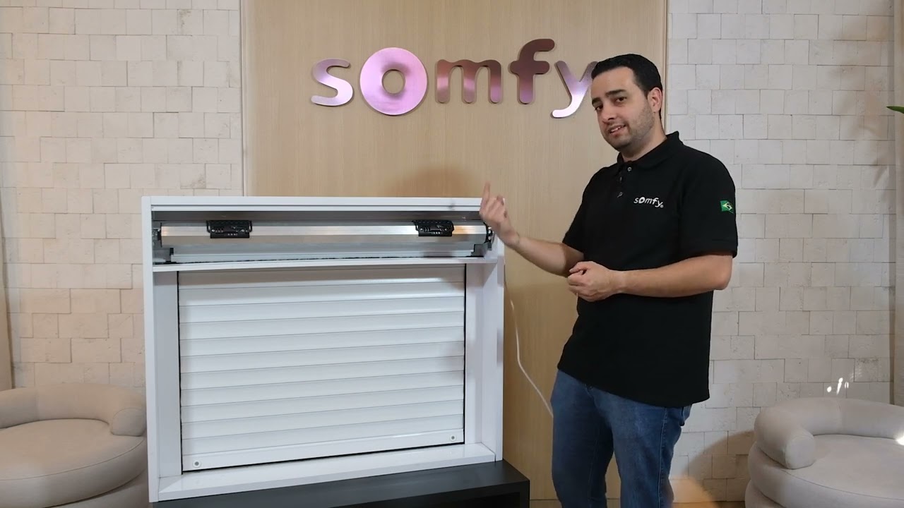 Configuração do motor Somfy LT 50 de botoeira Persiana Externa