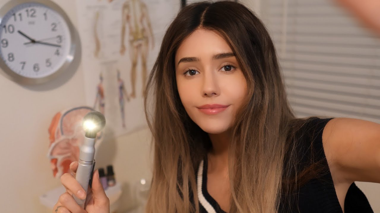ASMR - Doctor Cranial Nerve Examination (smell, hearing, touch, taste, soft spoken)