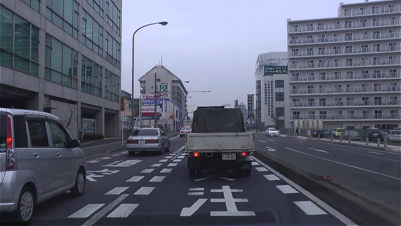 [drive japan]国道51号線 成田市街の風景