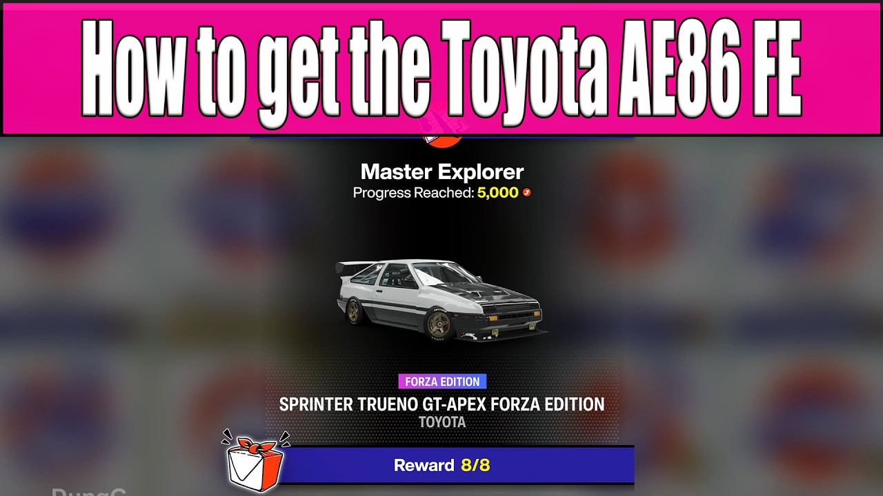 How to get the Toyota AE86 Trueno FE in Forza Horizon 6