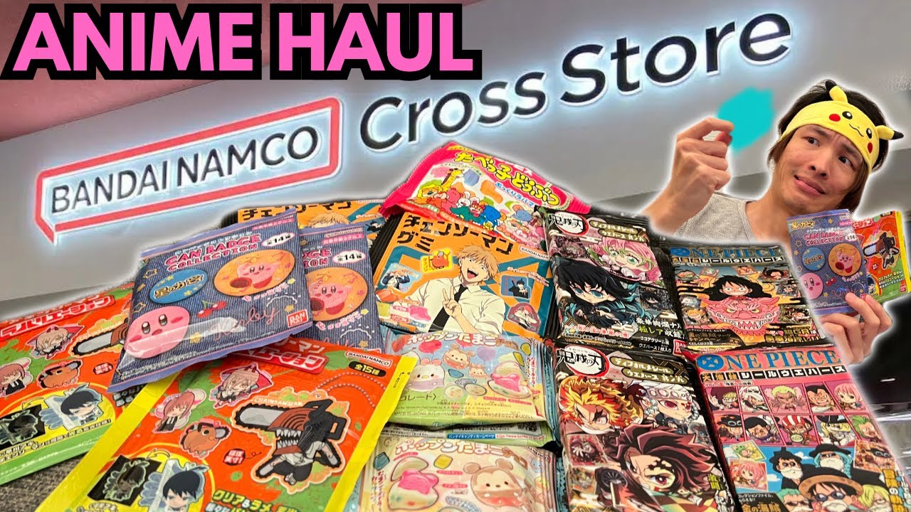 ANIME & GACHA HAUL at Bandai Namco Cross Store Tokyo - Spy Family, Chainsaw Man, Demon Slayer, Kirby