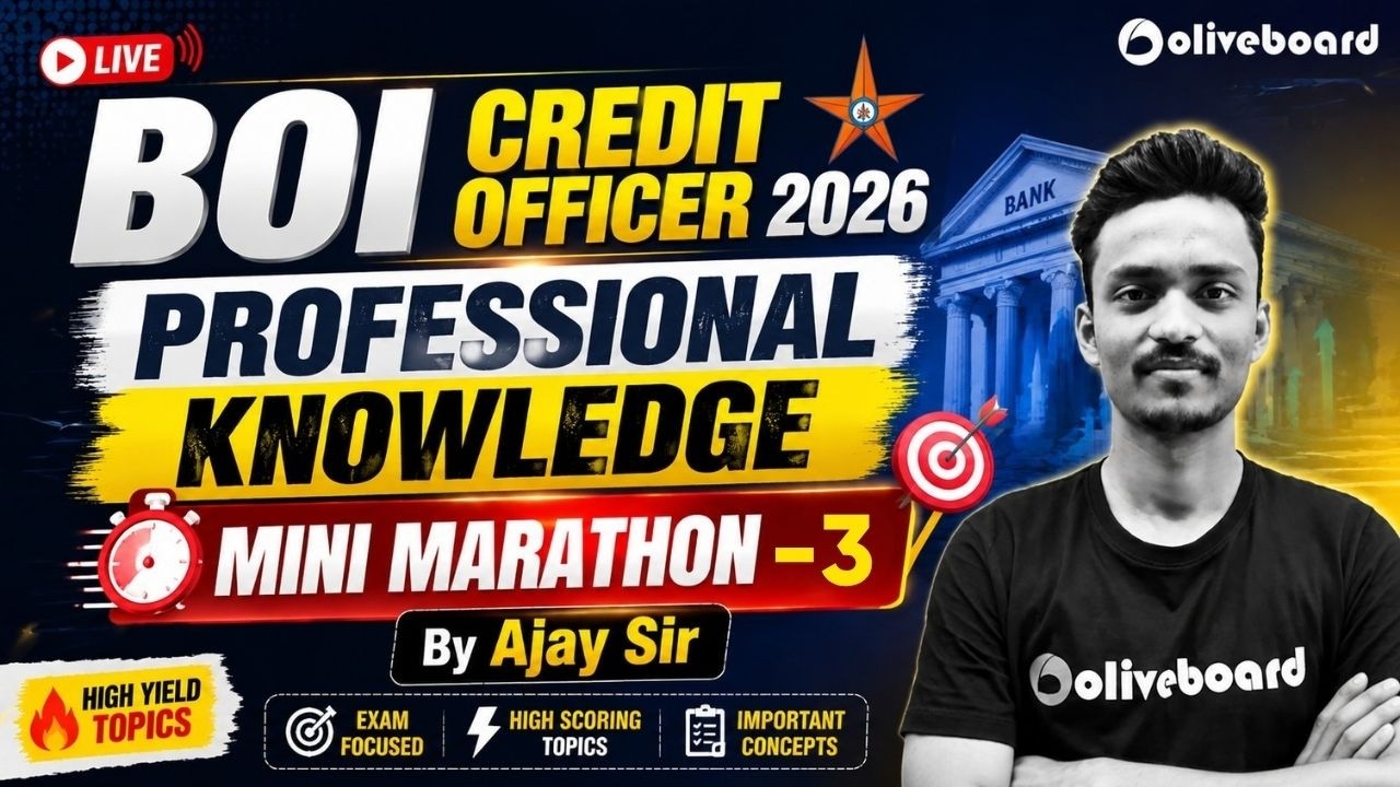 BOI Credit Officer 2026 | Professional Knowledge Mini Marathon 3 | Exam Prep | Oliveboard