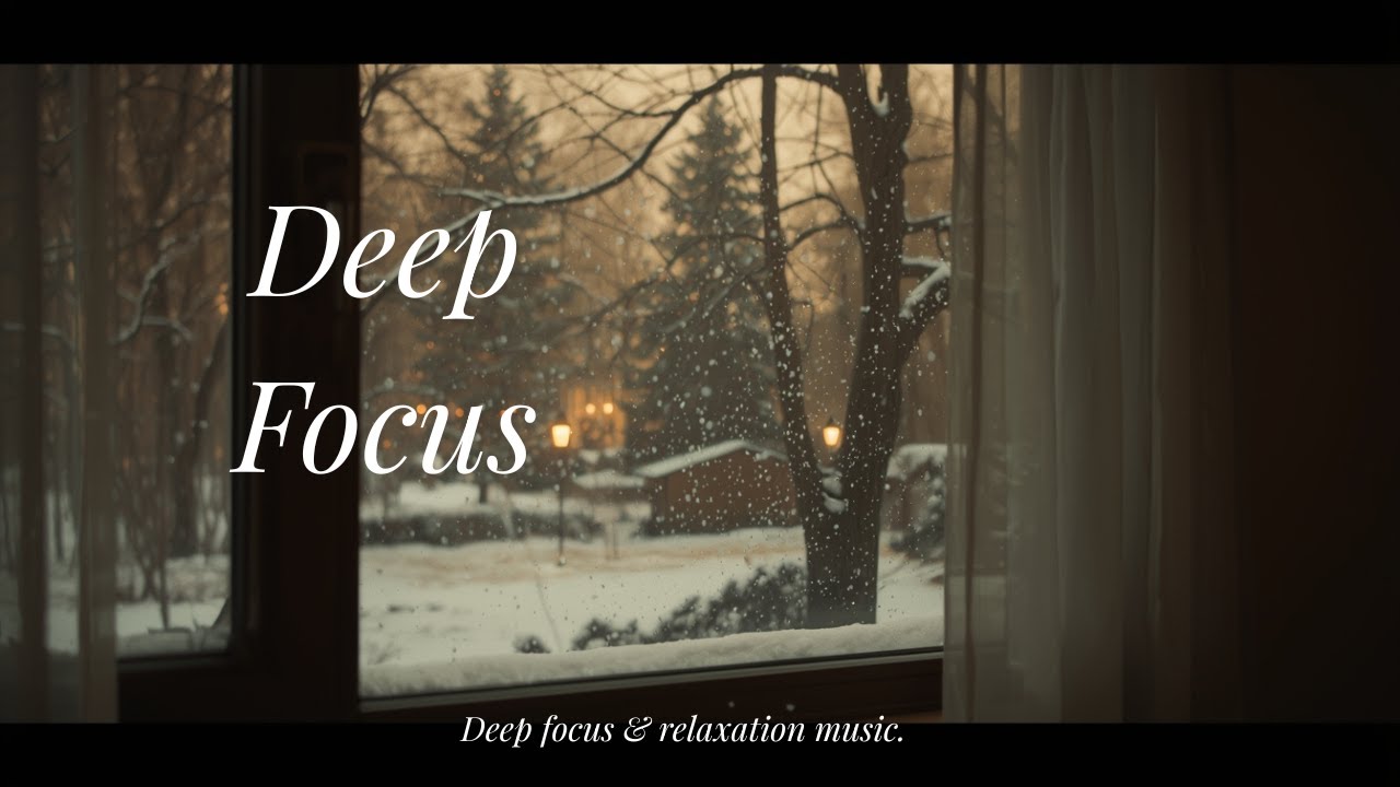 Deep Focus Winter Piano ❄️ Calm Instrumental Music for Studying & Working