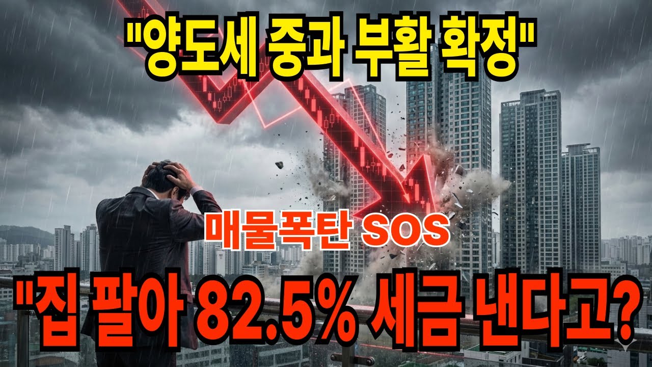 5월 10일부터 최고세율 82.5% 폭탄!다주택자들, 지금 팔지 않으면 끝난다.#양도세중과 #다주택자 #부동산세금 #82.5프로 #5월10일 #급매물 #세금폭탄.