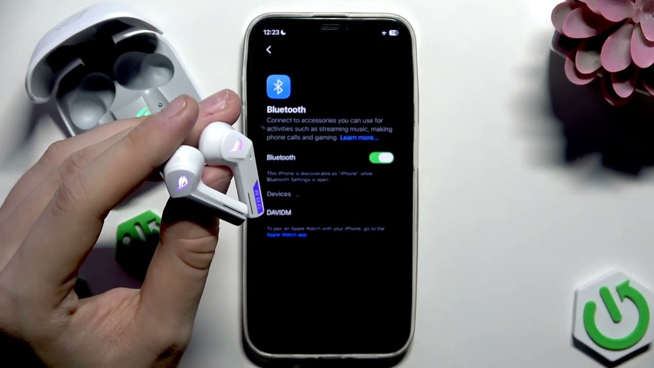ASUS ROG Cetra SpeedNova – Как выполнить сопряжение с iPhone
