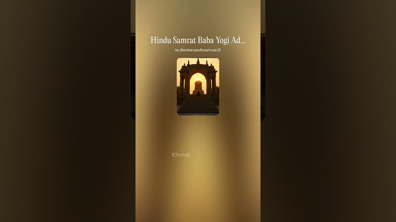 Hindu Samrat Baba Yogi Adityanath योगी सम्राट II Ambar Upadhyay Music #yogiadityanath #cmyogi