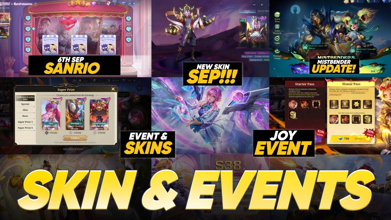 SEPTEMBER MONTH ALL EVENTS AND SKINS, SANRIO EVENT, MISTBENDER RESALE, NOVARIA COLLECTOR | UPCOMING