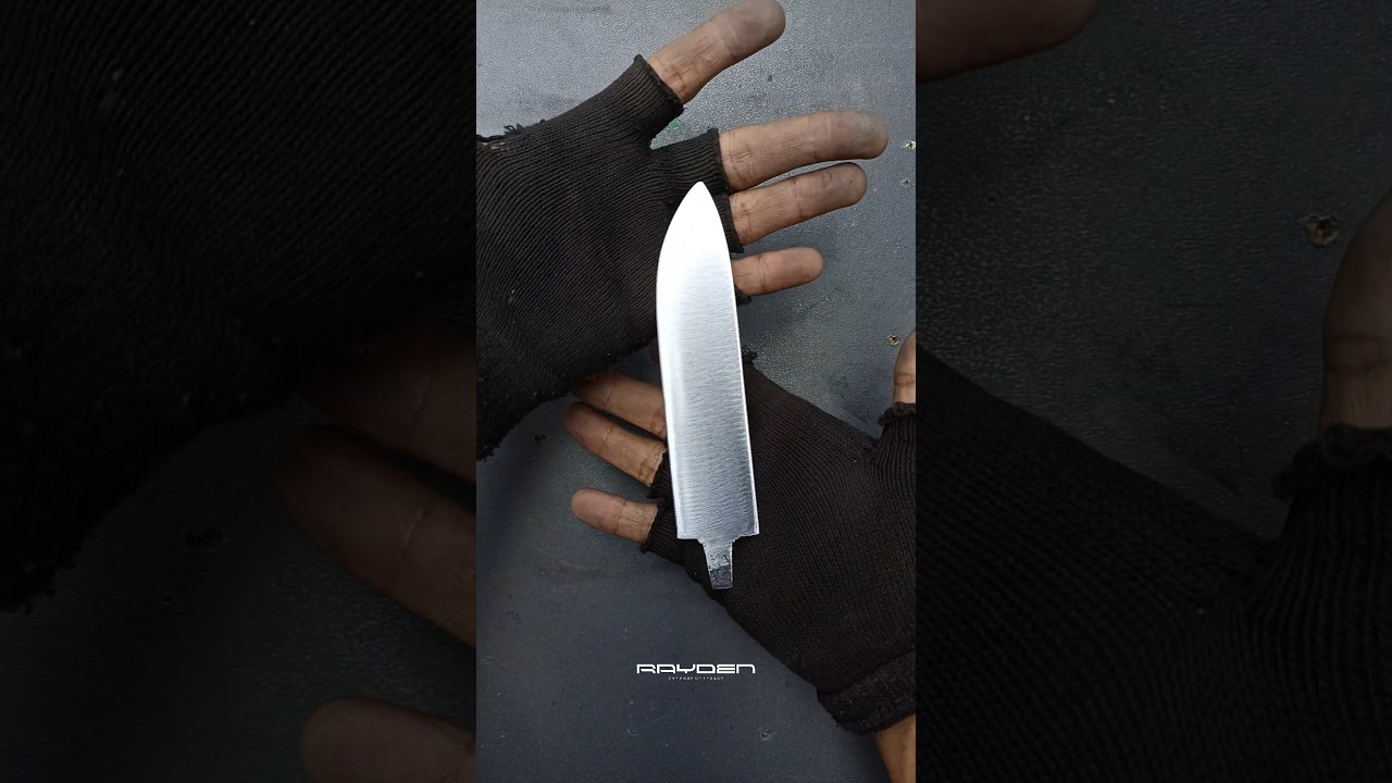 Making a Knife from an Old Saw Blade | ASMR Knife Making #diy #homemade