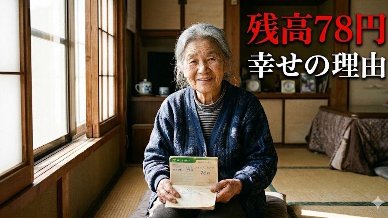 残高78円でも幸せ。76歳老女が語る「究極の豊かさ」に涙が止まらない