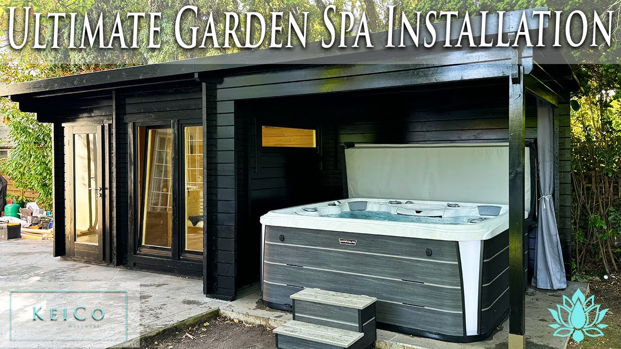 The ultimate Garden Spa Wellness Retreat by KeiCo: Outdoor Sauna + Marquise Spa Installation 🧖&zwj;♂️✨
