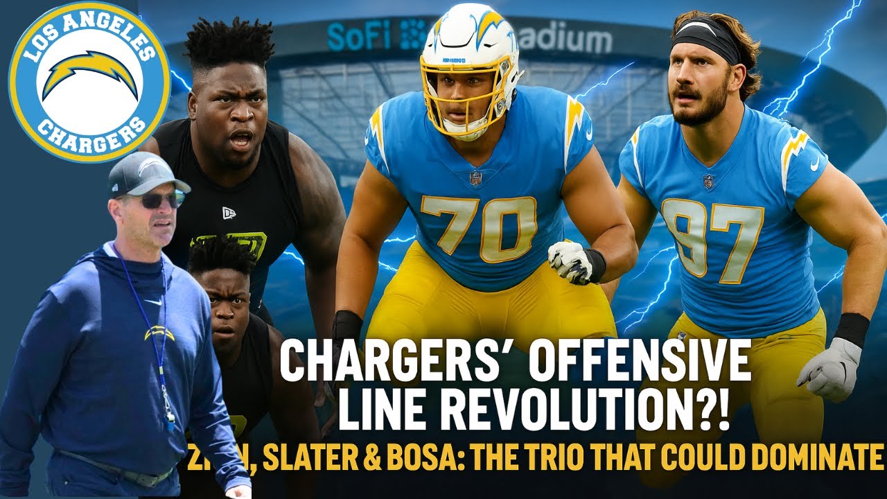 ⚡️Chargers O-Line SHOCKER: Zion Johnson at Center?! 🔥 Camp Shakeup Explained!