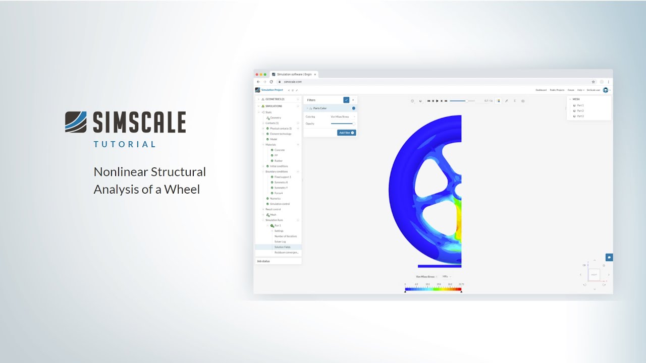 Non-linear Structural Analysis of a Wheel