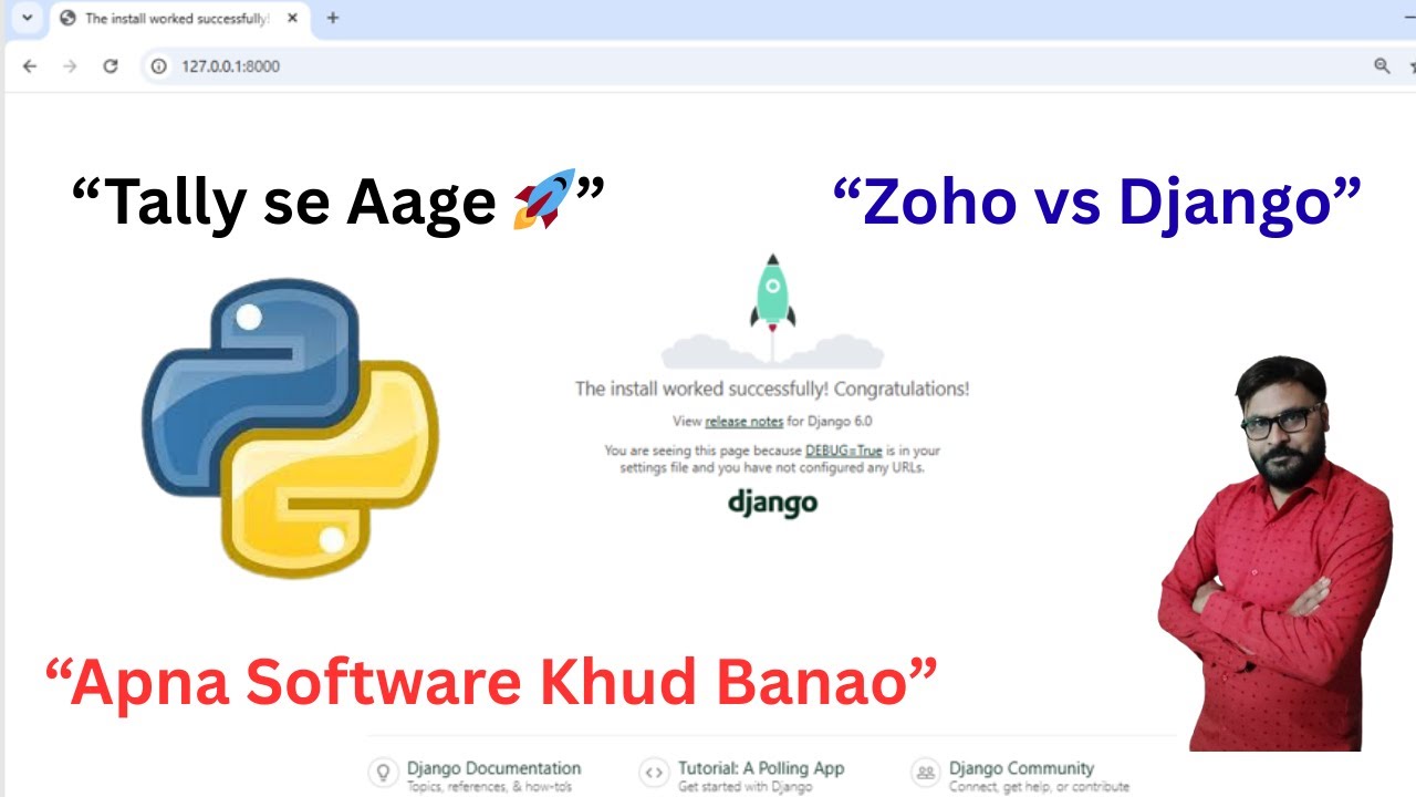 🔥 Python Django Setup Step by Step | Tally vs Zoho vs Custom Software | School / Accounting ERP