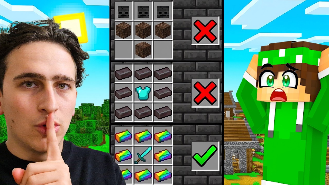 HO SFIDATO NICO AD INDOVINARE I CRAFTING DI MINECRAFT