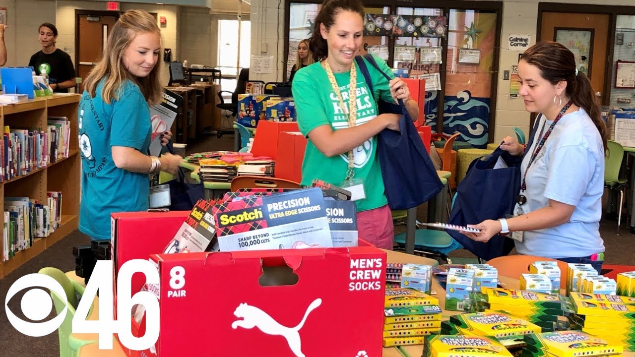 Volunteers surprise Atlanta teachers with free school supplies