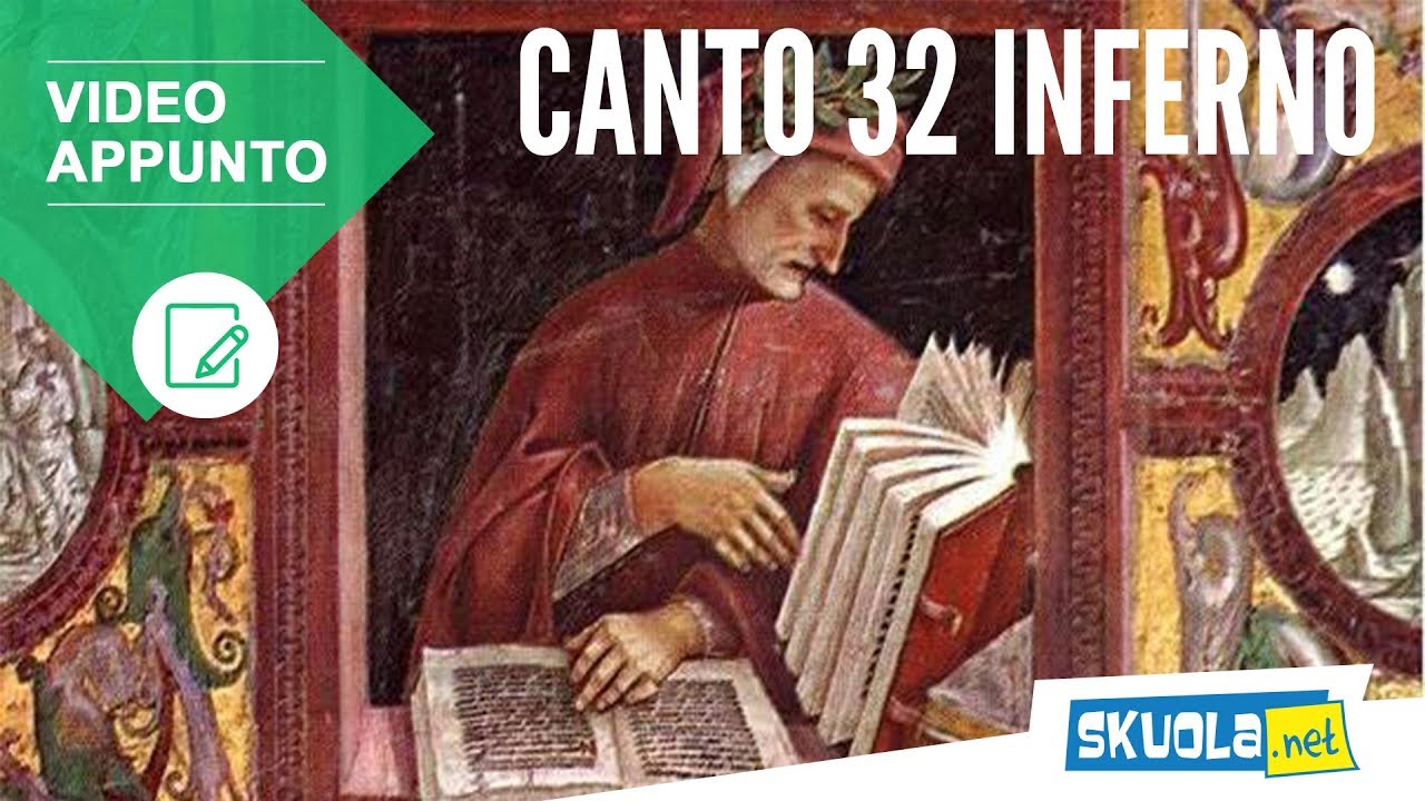 Canto 32 Inferno, Divina Commedia-Riassunto