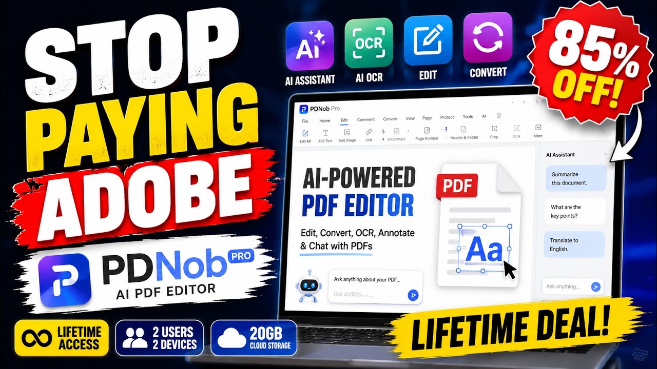 PDNob Pro PDF Editor Lifetime Deal &ndash; Worth Buying in 2026?