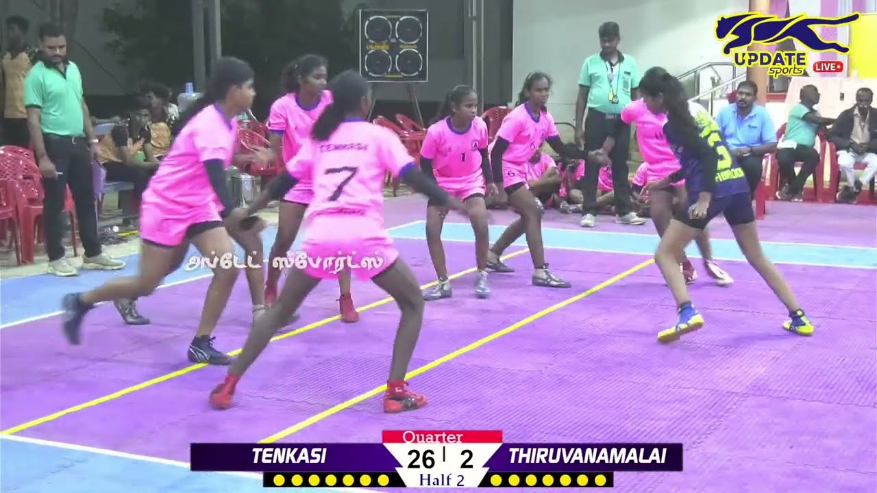QUARTER | THIRUVANAMALAI vs TENKASI #SUBJUNIOR WOMENS  KABADDI TOURNAMENT - 2025