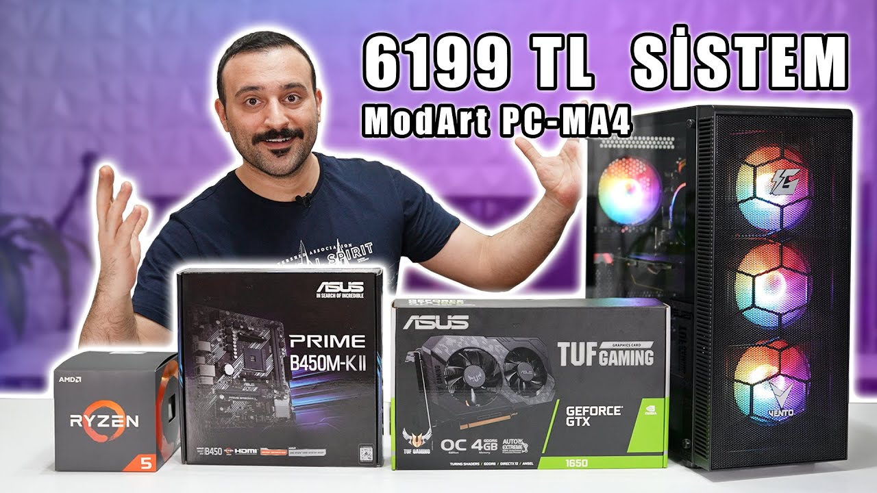 6199 TL FİYAT PERFORMANS CANAVARI Oyun Bilgisayarı ModArt PC-MA4
