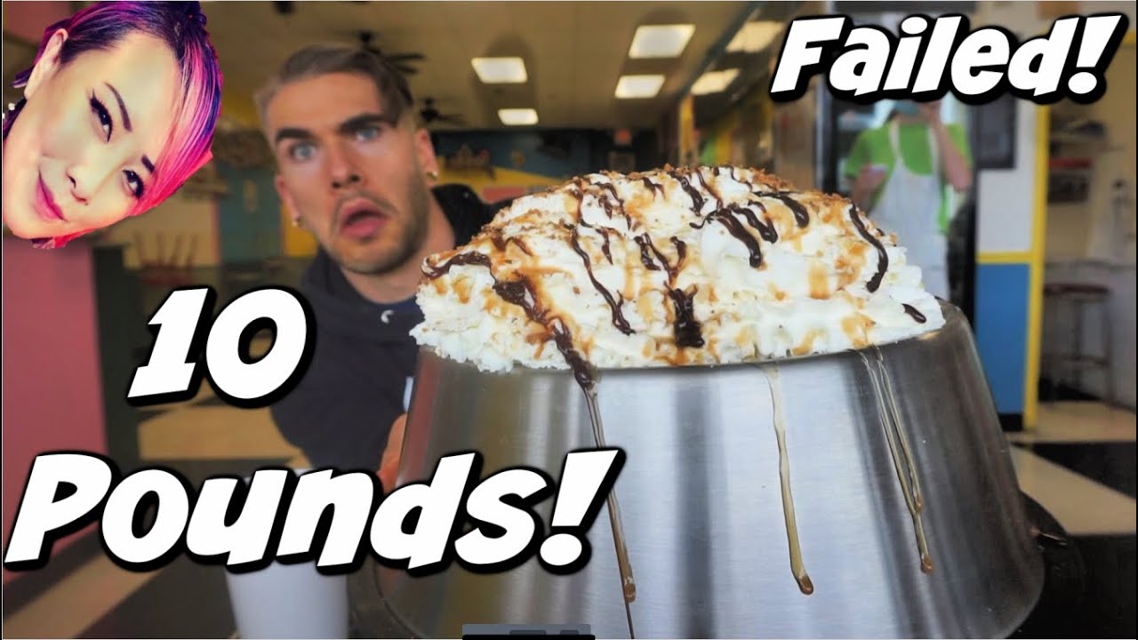 $100 ICE CREAM CHALLENGE | WITH RAINA HUANG | IN A DOG BOWL? |TEXAS MAN VS FOOD