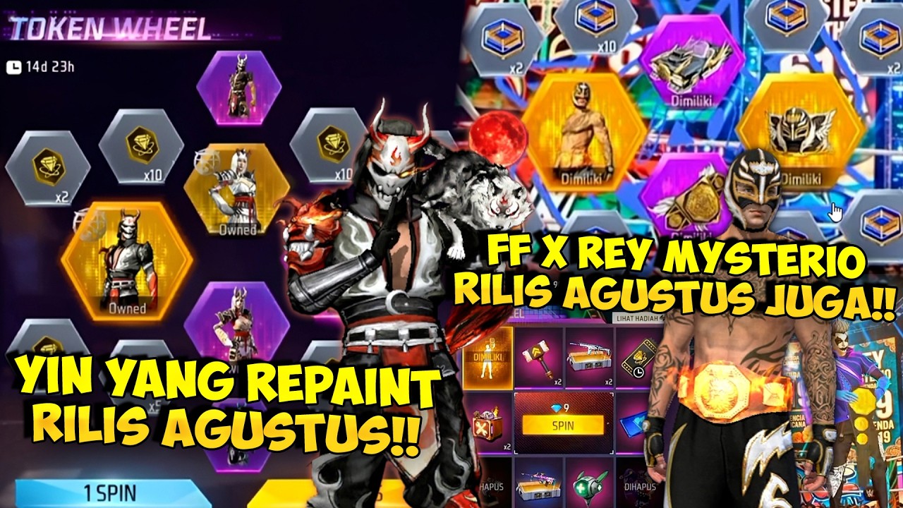 BUNDLE YINYANG REPAINT RILIS !! Bocoran Event FF x Rey Mysterio & Bundle Scarlet Warrior Terbaru