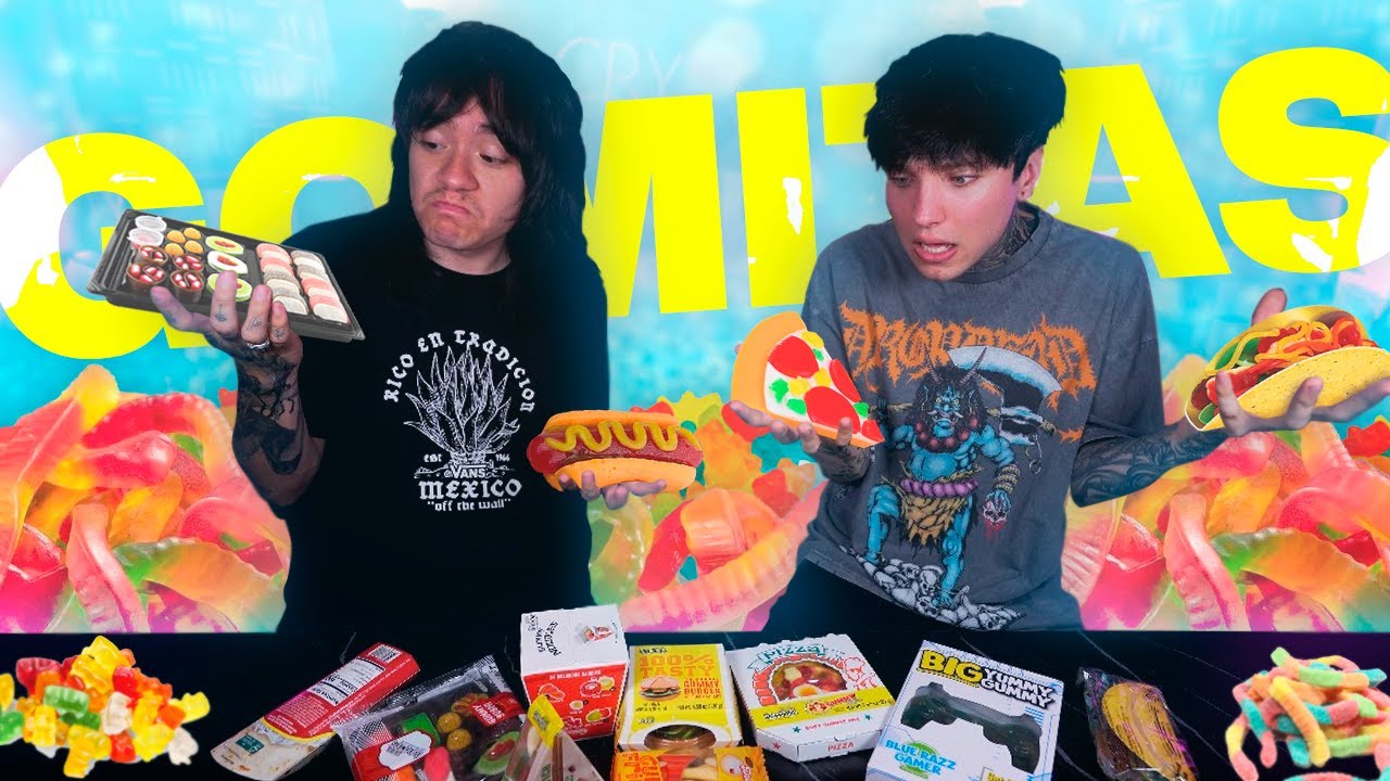 ¡COMIENDO COMIDA REAL HECHA GOMITA!