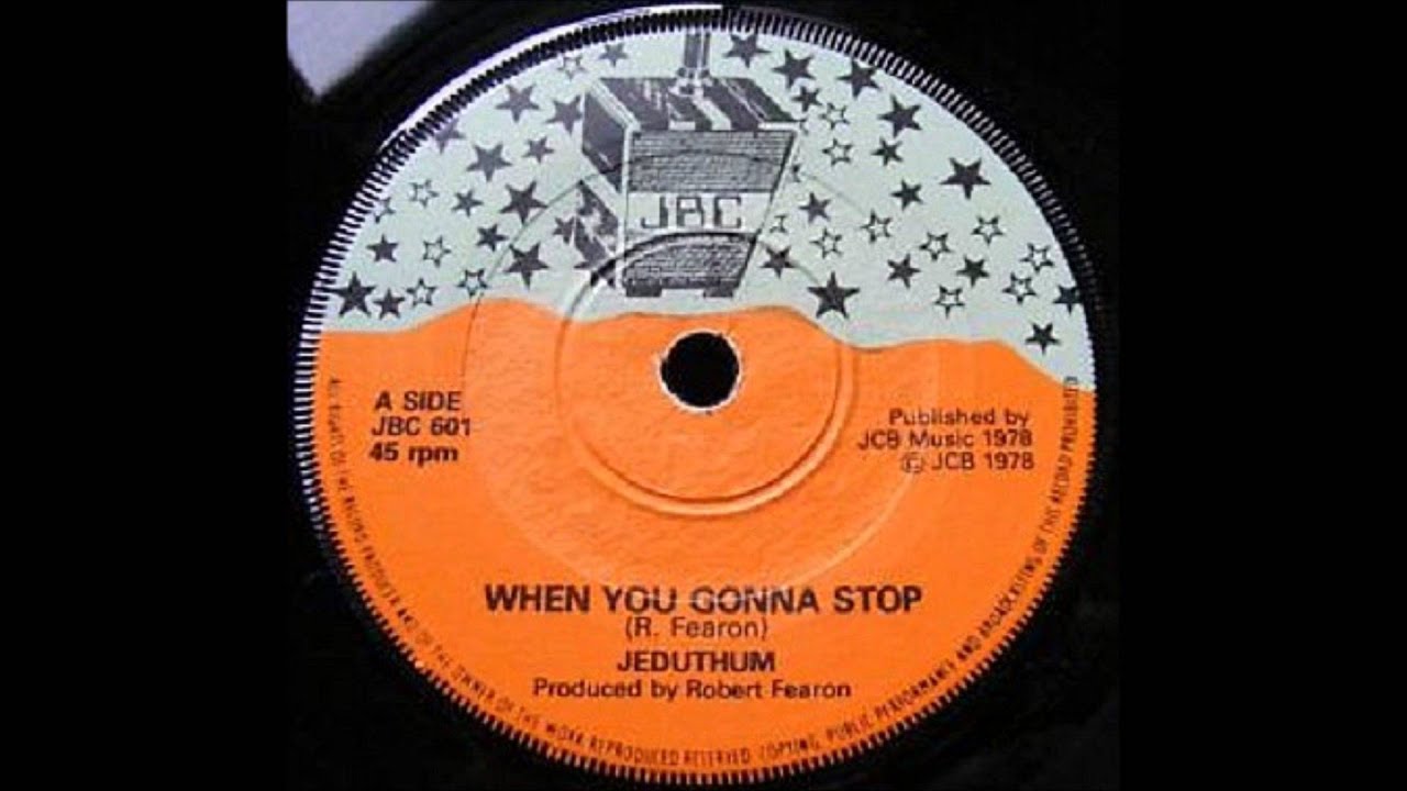 7'' Jeduthum - When You Gonna Stop(& Dub)