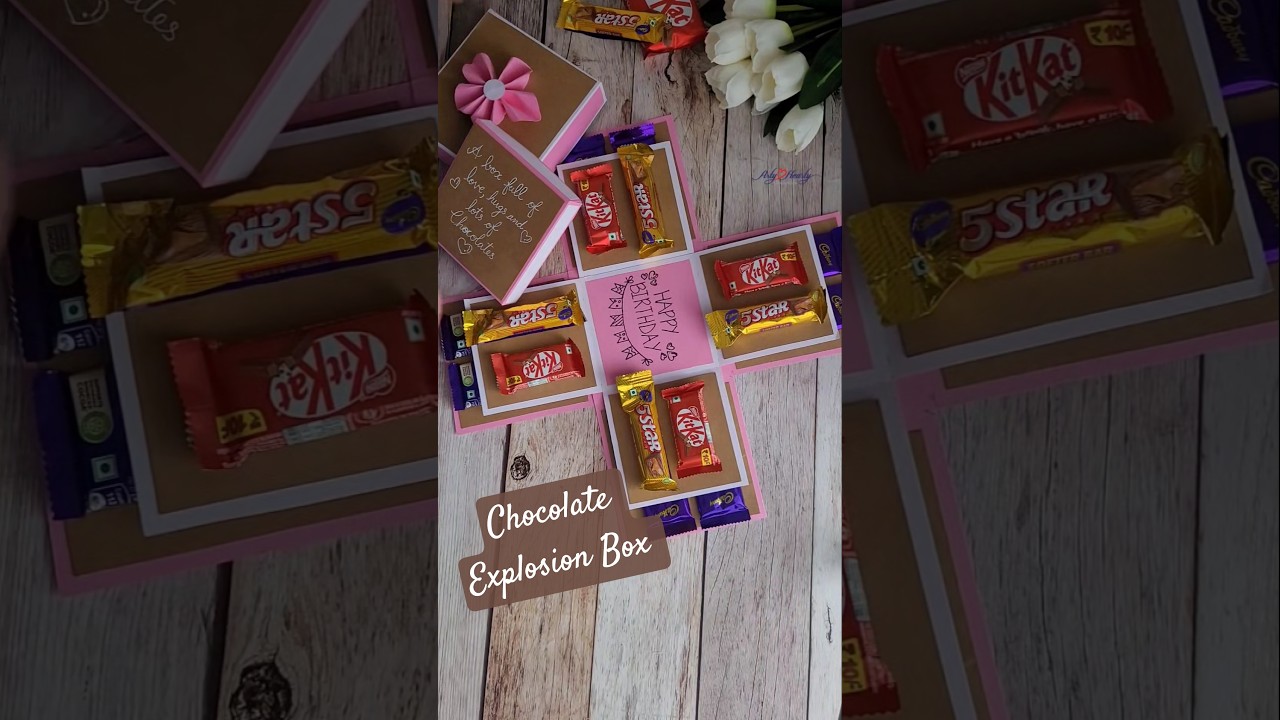 ✨ DIY Chocolate Explosion Box 🎁 #chocolateexplosionbox #explosionbox #diygifts #giftideas
