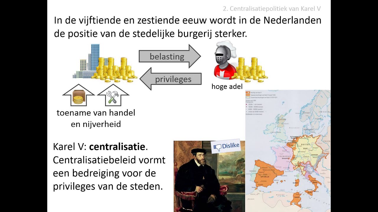 2. De centralisatiepolitiek van Karel V (VWO - HC De Republiek)