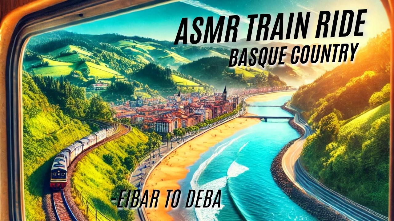 Un Viaje en Tren por el País Vasco ASMR 🚂 De Eibar a Deba Siguiendo el Río y hasta la costa
