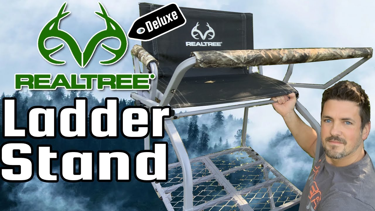 Realtree Deluxe Extra Wide 15’ Ladder Stand with Jaw - Installation, Demo and Review. How to Install