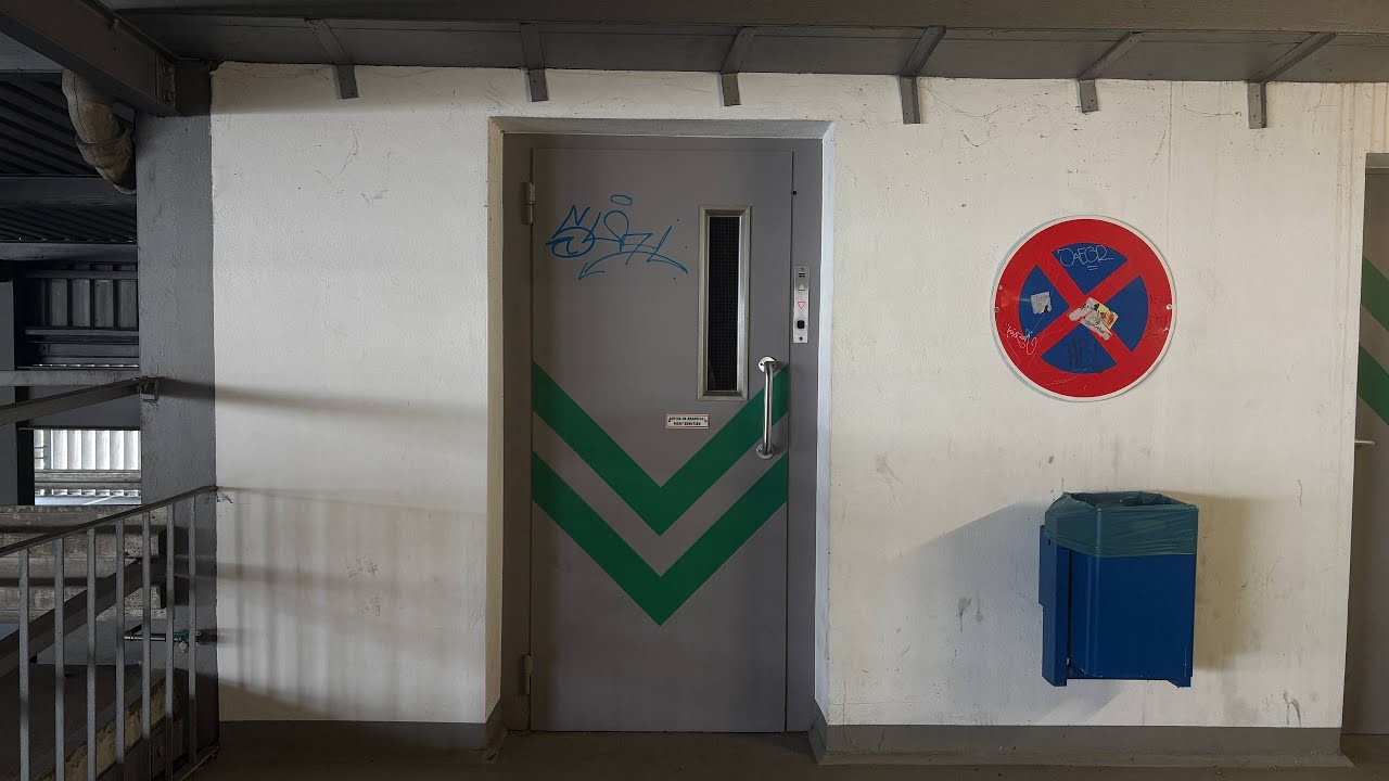 RIP! 1970 Hävemeier & Sander (mod. KONE) traction Elevator in Göttingen