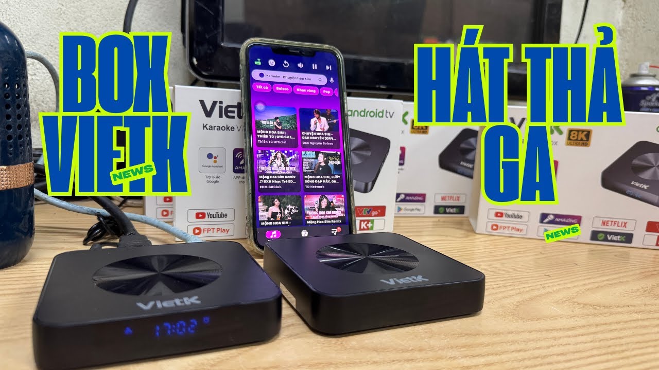 Đầu box Vietk hát karaoke thả ga không lo quảng cáo vĩnh viễn giá 1650k | Huân Hoa Audio 0825372999