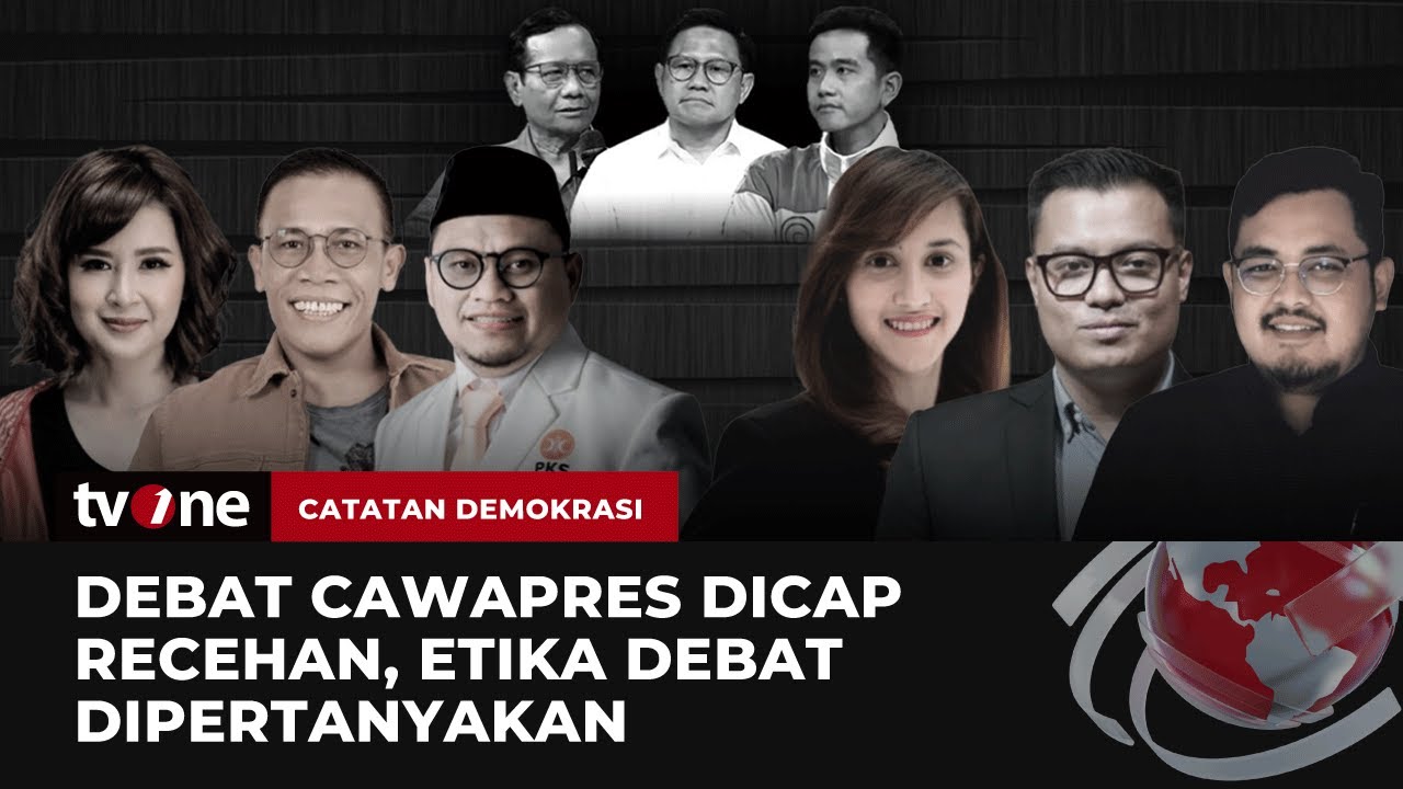 [FULL] Debat Cawapres Dicap Recehan, Etika Debat Dipertanyakan | Catatan Demokrasi tvOne