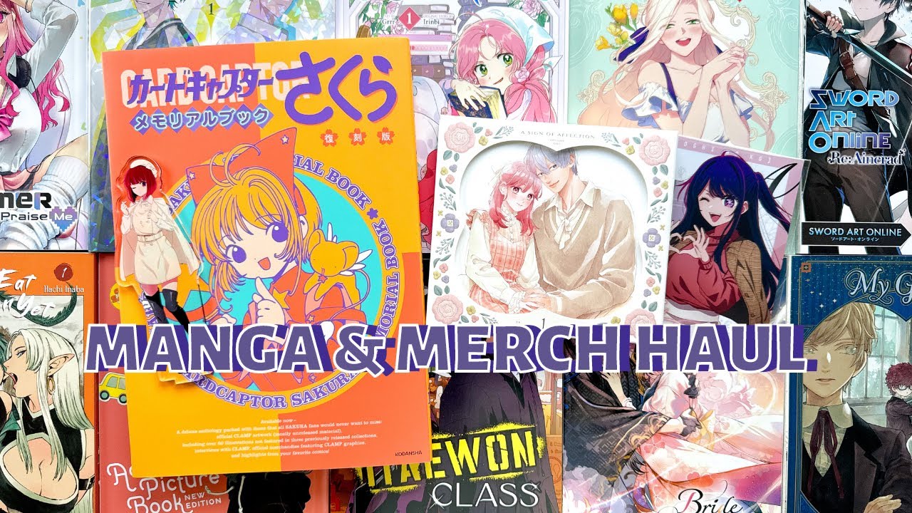 another chatty manga & merch haul!!