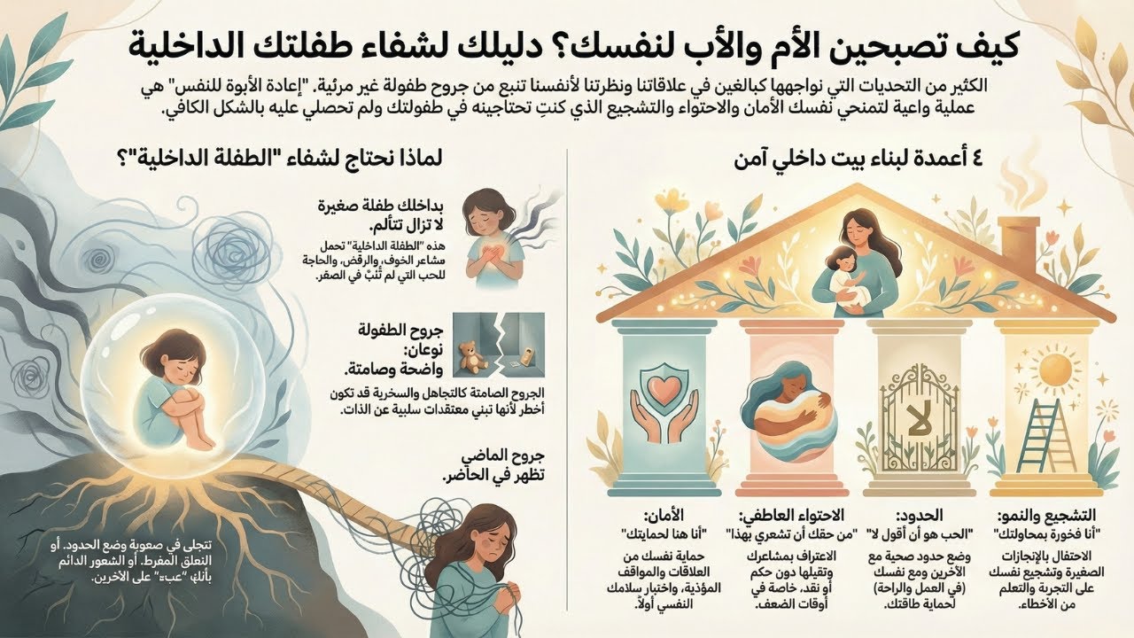 إعادة الأبوة لنفسك: إزاي تبقي الأم والأب اللي عمرك ما لقيتيهم؟