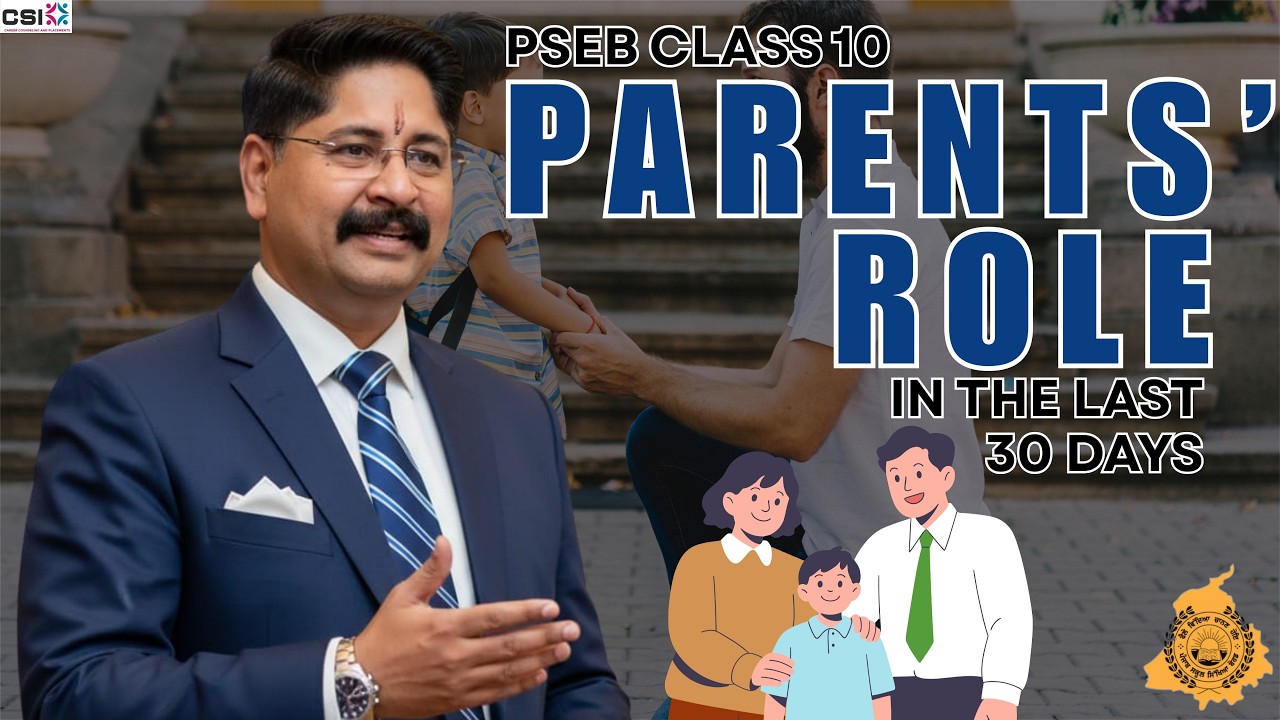 PSEB Exam Preparation 2026 Parents Role in Board Exam Success,High Marks Strategy &Stress Management