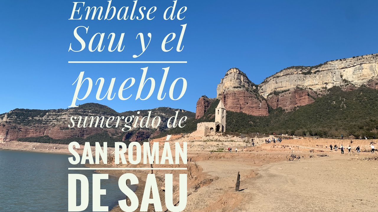 San Román de Sau,pueblo sumergido en embalse de Sau que emerge con la sequía #embalses #embalsedesau
