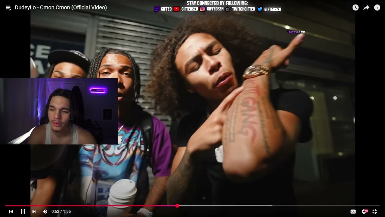Gifted Reacts To DudeyLo - Cmon Cmon (Official Video)
