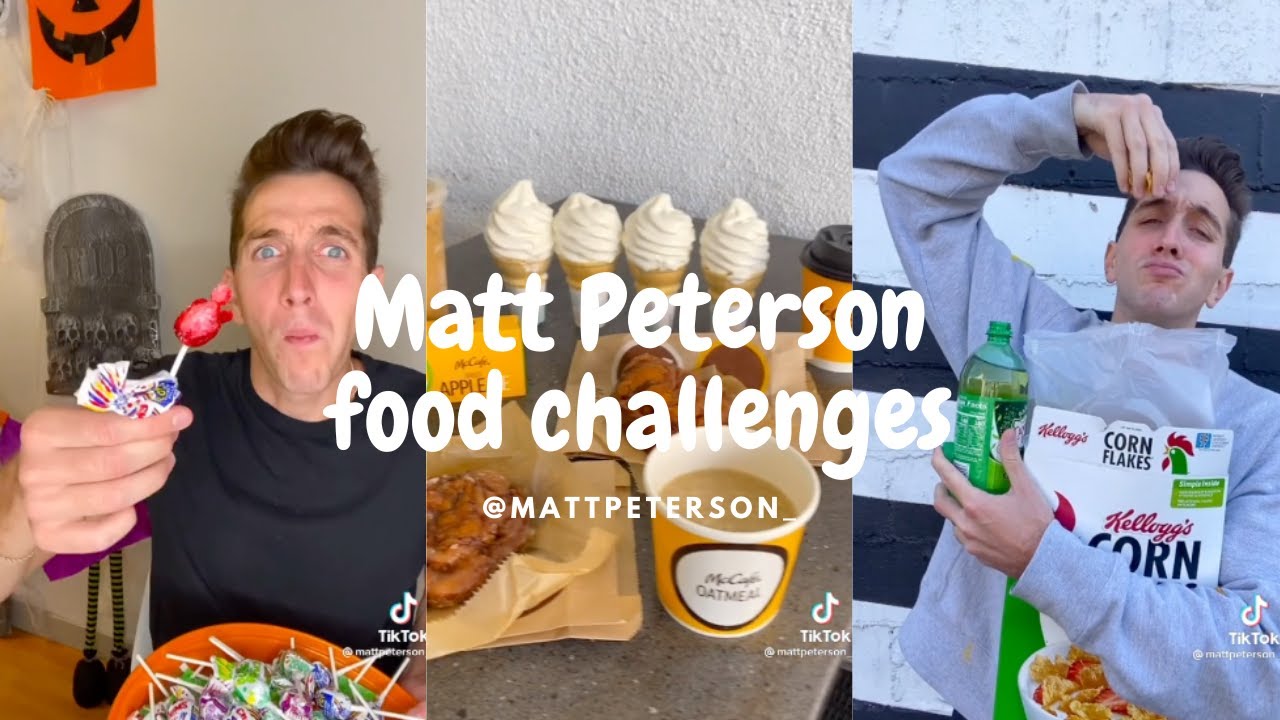 Matt Peterson food challenge | Tiktok Compilation