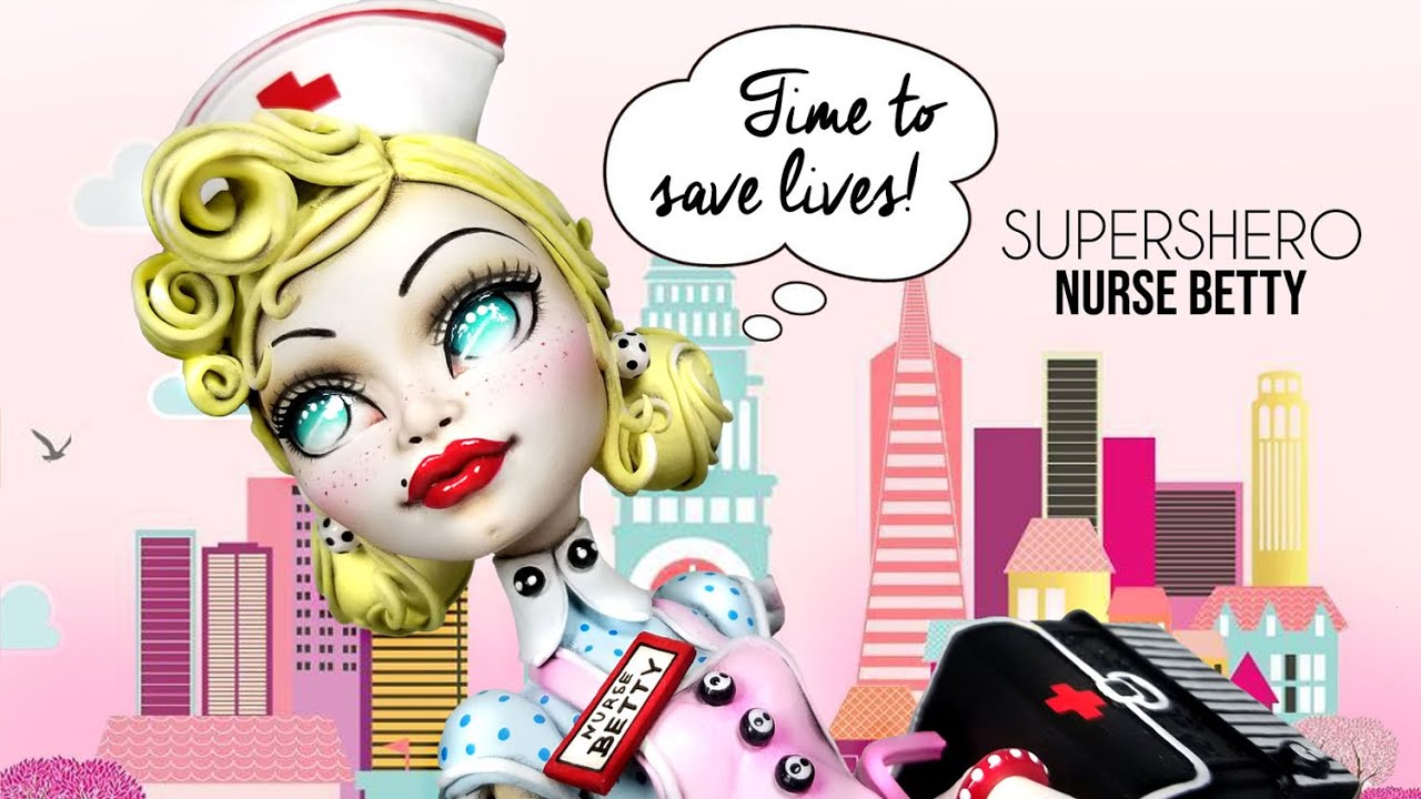 Doll Figurine Repaint NURSE BETTY SUPERSHERO | Time To Save Lives | Monster High Ooak Repaint