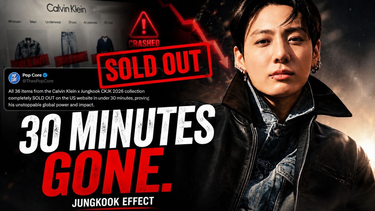 Calvin Klein US IMMEDIATELY Paralyzed?! Jungkook's Collection Sold Out in 30 Minutes!