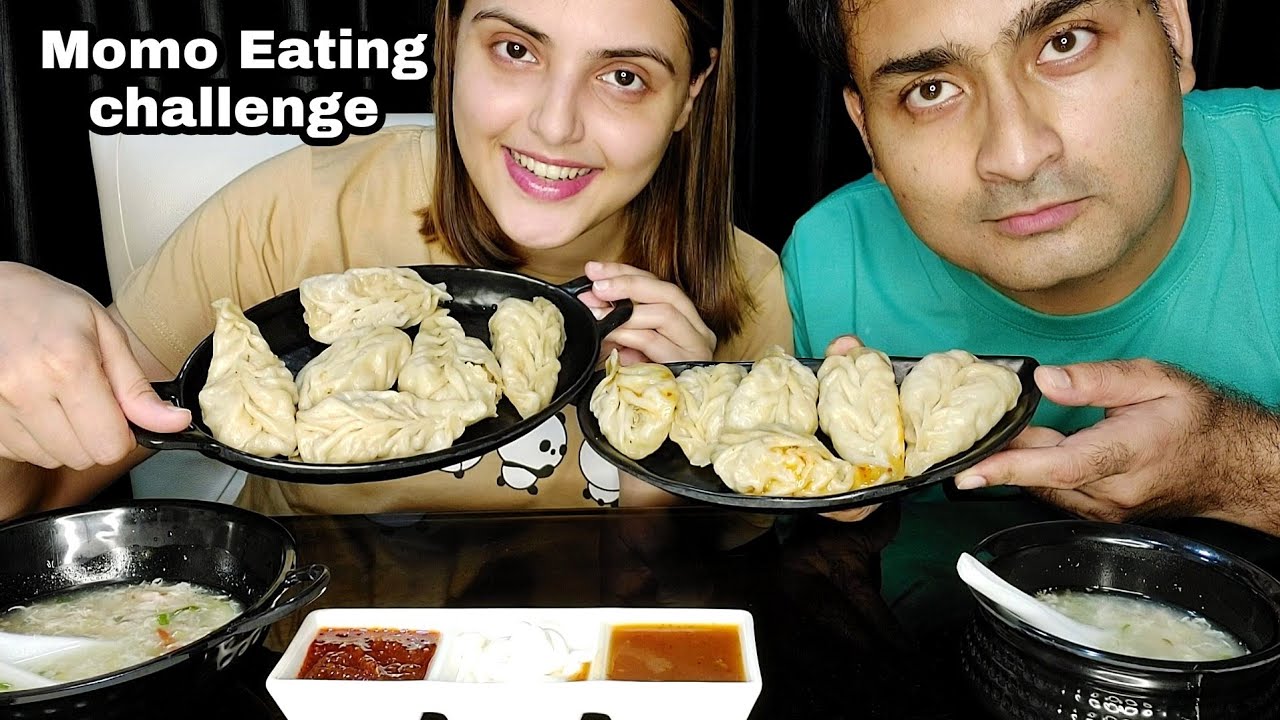 Eating Chicken Momo😋 || Eating Momo With Soup 🍲 || Streetfood eating