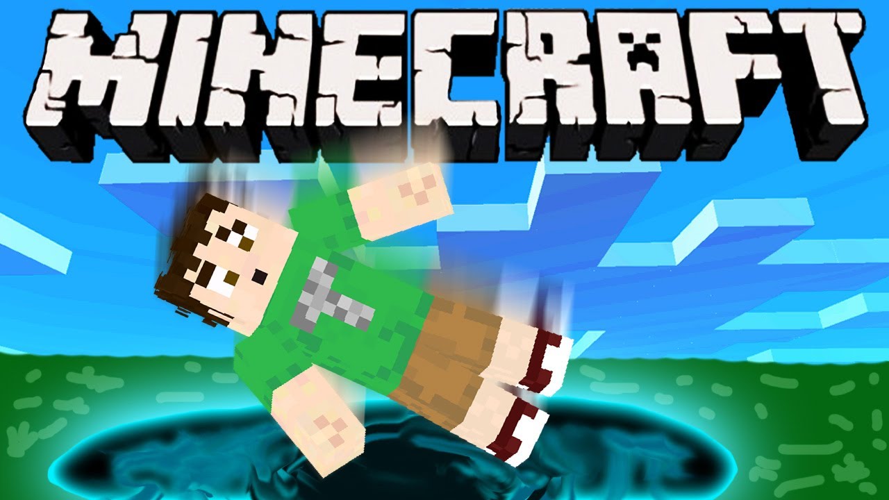 Minecraft - FALLING INTO THE VOID FAIL