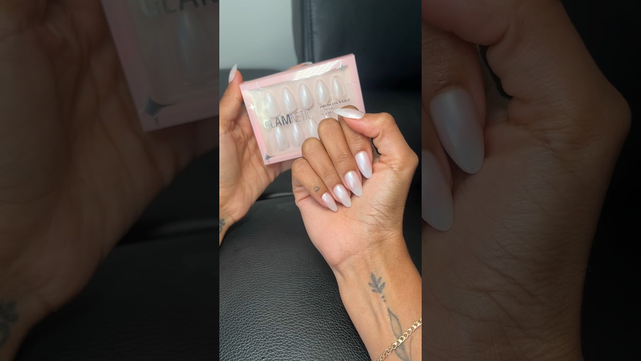 НИКОГДА больше не пойду в салон! 🥹🤍✨ Урок по наращиванию ногтей Glamnetic Press On