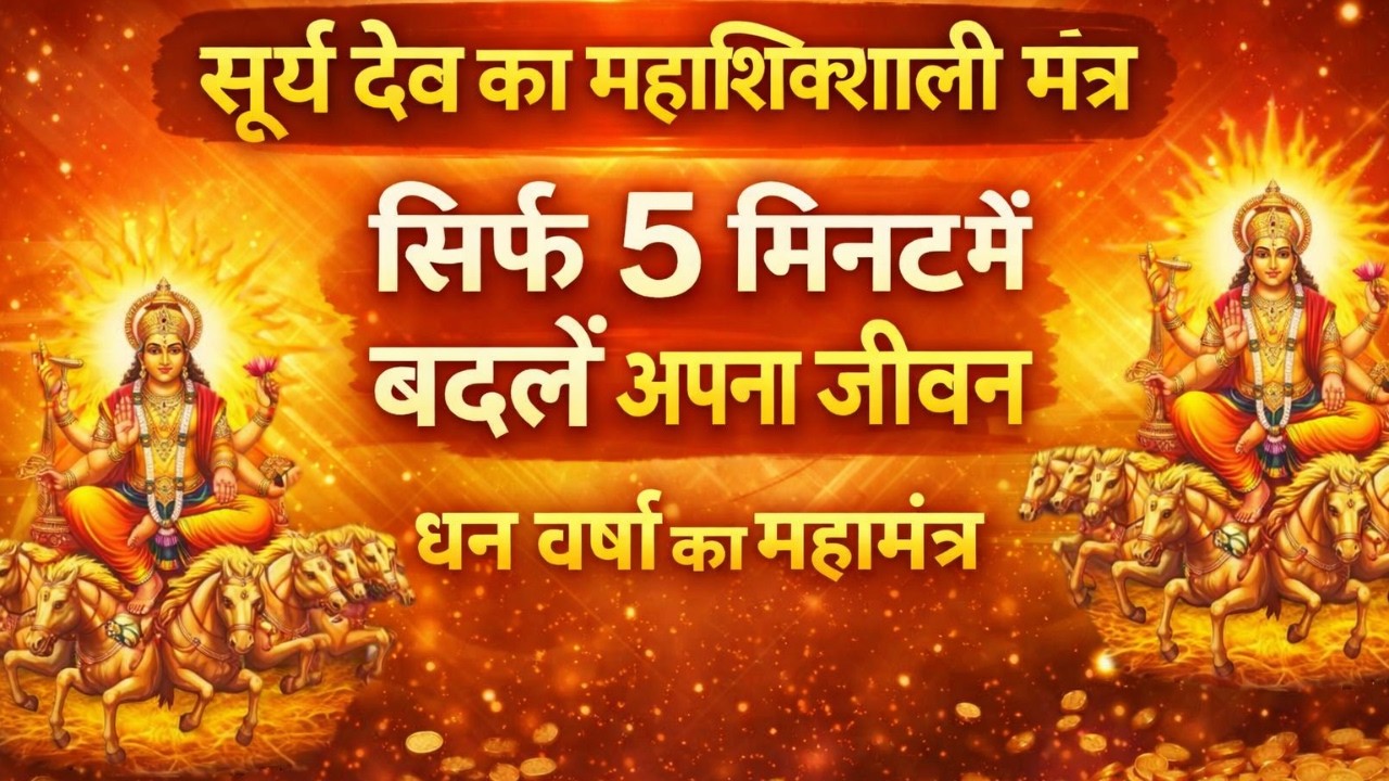 धन वर्षा के लिए महाशक्तिशाली सूर्य मंत्र | 108 Times Surya Mantra for Money Attraction